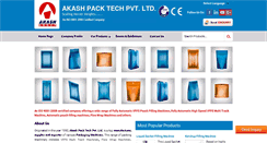 Desktop Screenshot of akashpacktech.com