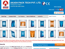 Tablet Screenshot of akashpacktech.com